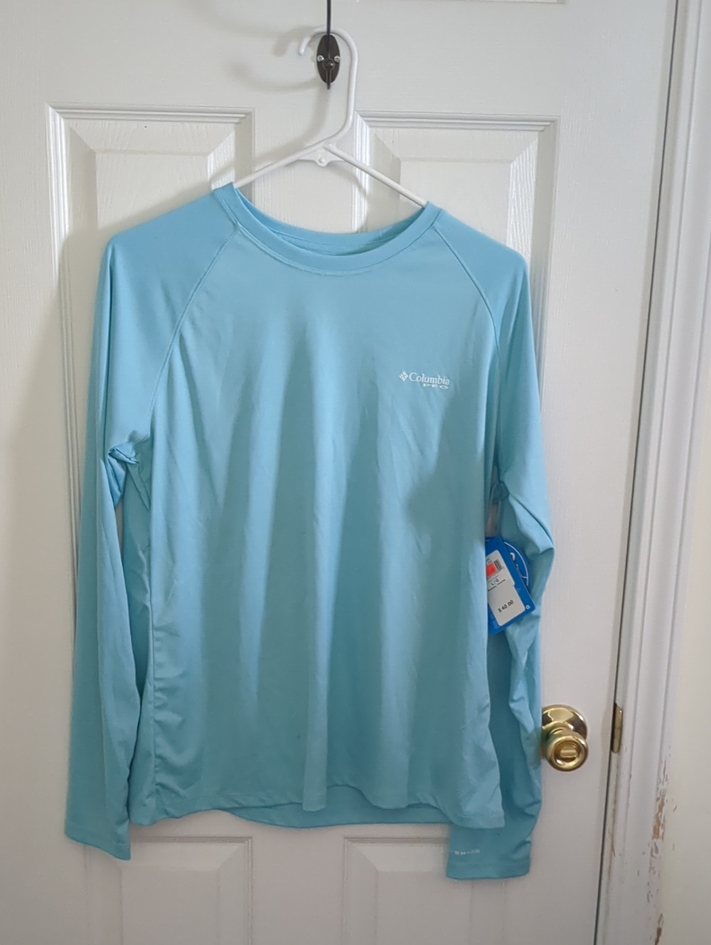 Columbia Long Sleeve PFG Omni-Shade Top- Sky Blue